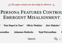 刚刚,OpenAI找到控制AI善恶的开关:ChatGPT坏人格在预训练阶段已成型