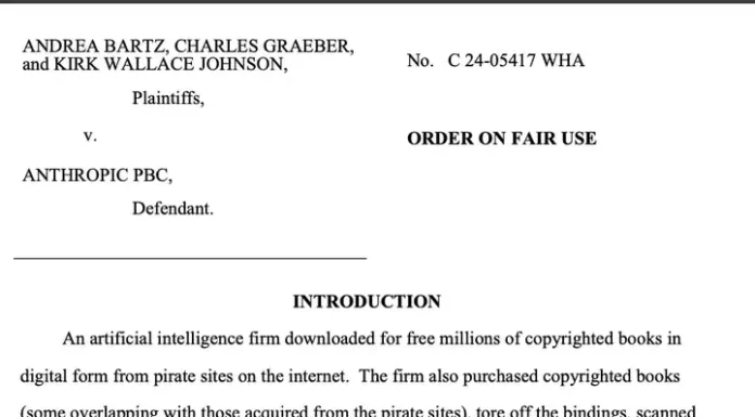 AI“读书”合法了:美法院最新裁定,无需作者同意,已购书籍可用于训练AI