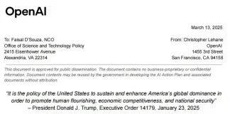 OpenAI 提案要求禁用 DeepSeek,呼吁打压中国 AI,彻底暴露双标本质